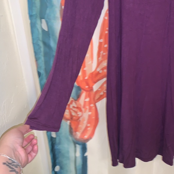 Purple long sleeve dress - Picture 3 of 3